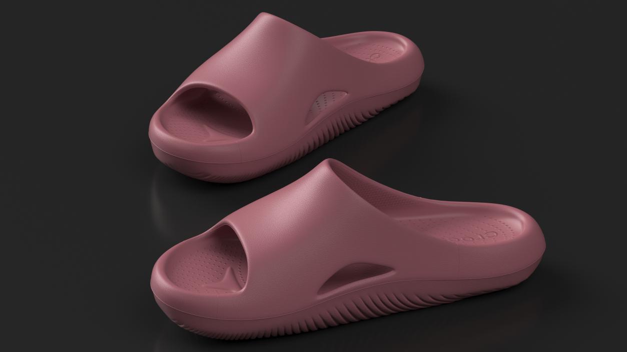 3D Crocs Mellow Slide Pink model