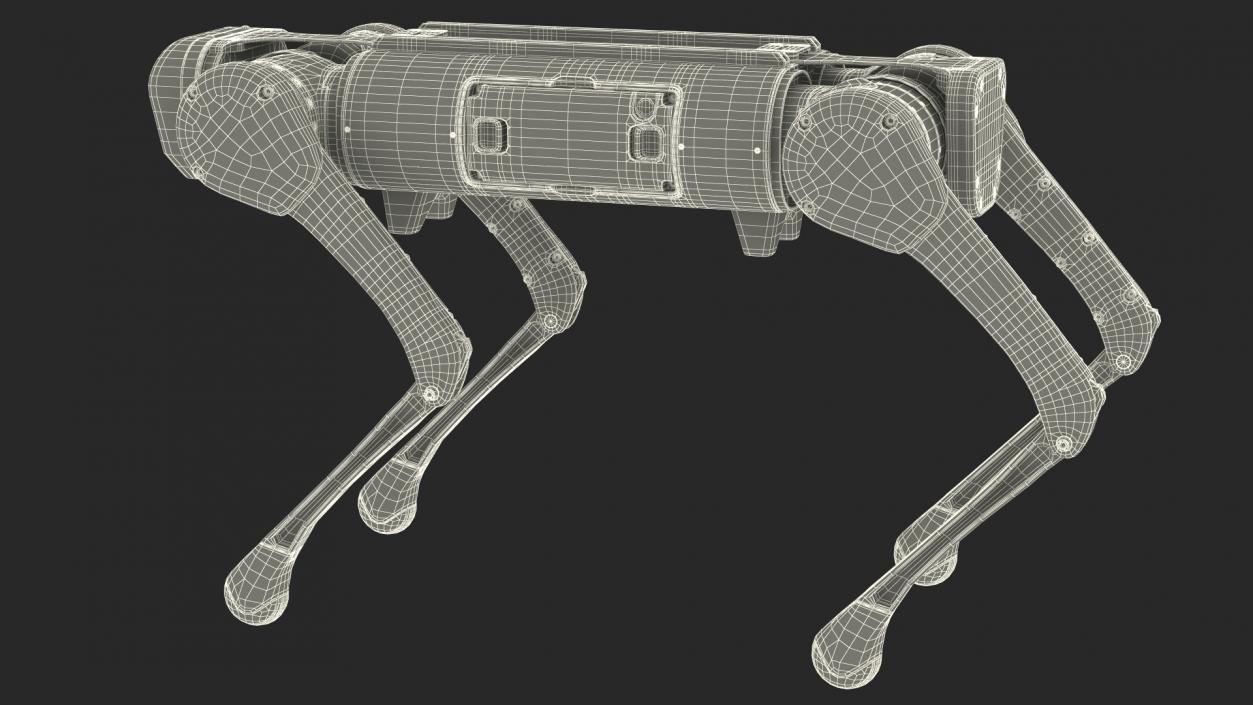 3D Dirty Aliengo Robot Dog model