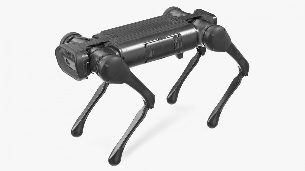 3D Dirty Aliengo Robot Dog model