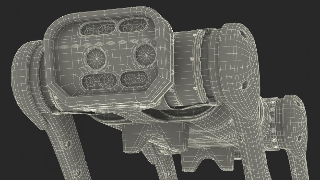 3D Dirty Aliengo Robot Dog model