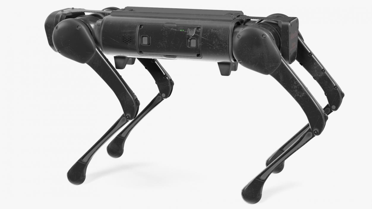 3D Dirty Aliengo Robot Dog model