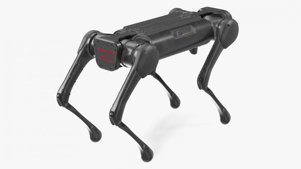 3D Dirty Aliengo Robot Dog model