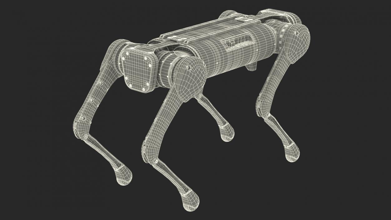 3D Dirty Aliengo Robot Dog model