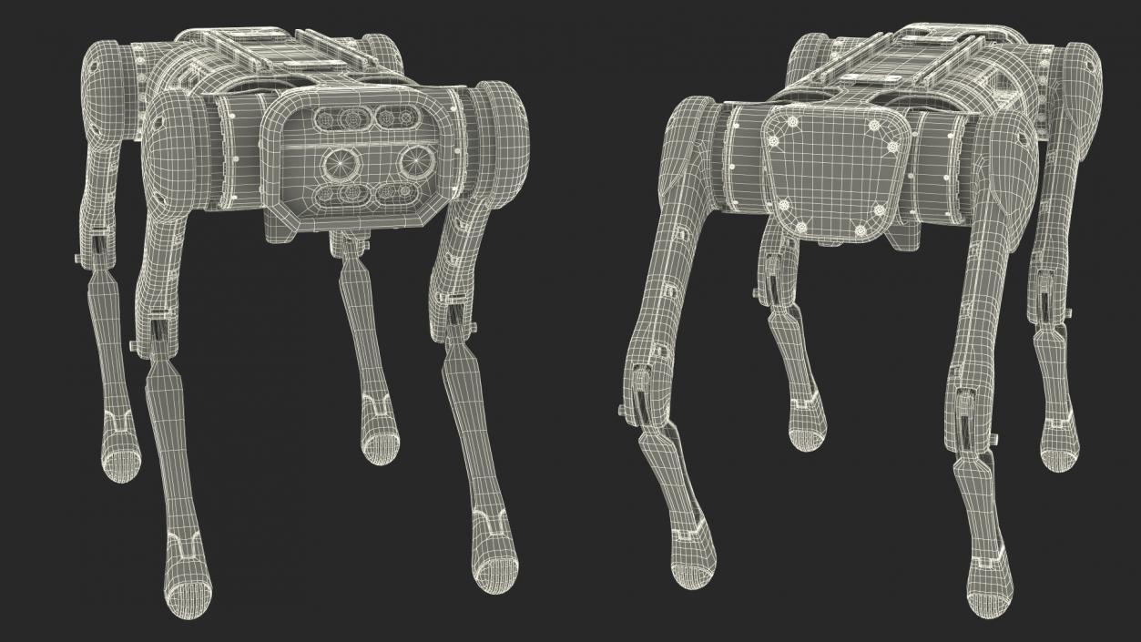 3D Dirty Aliengo Robot Dog model