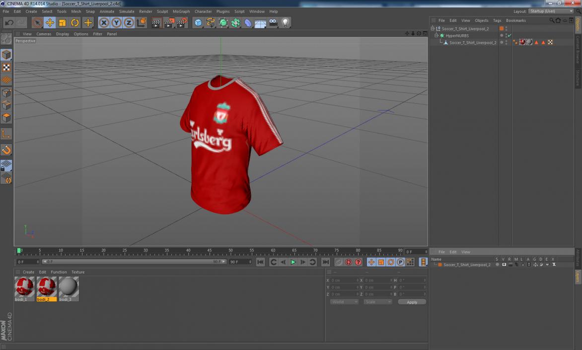 3D Soccer T-Shirt Liverpool 2