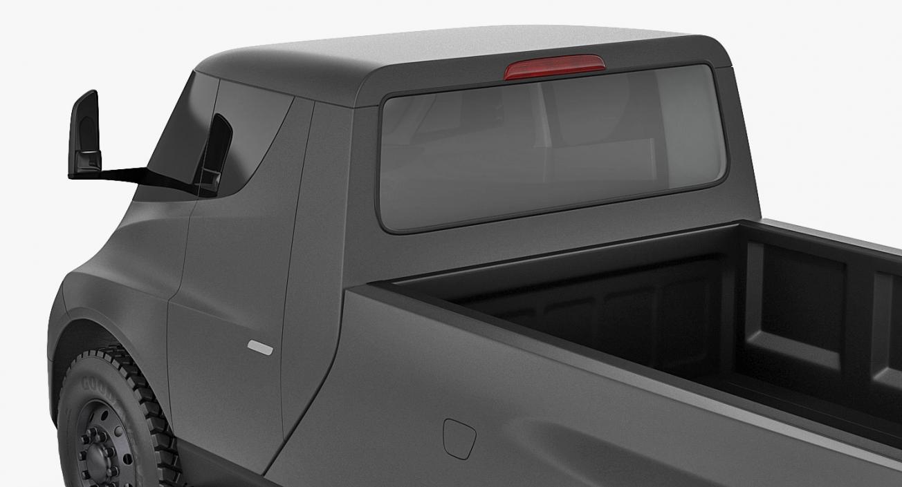 3D Concept Tesla Pickup Simple Interior