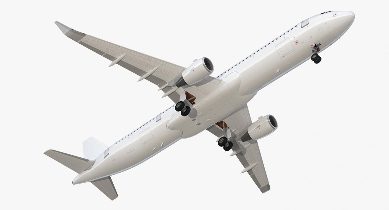 3D Airbus A321neo Simple Interior Generic model