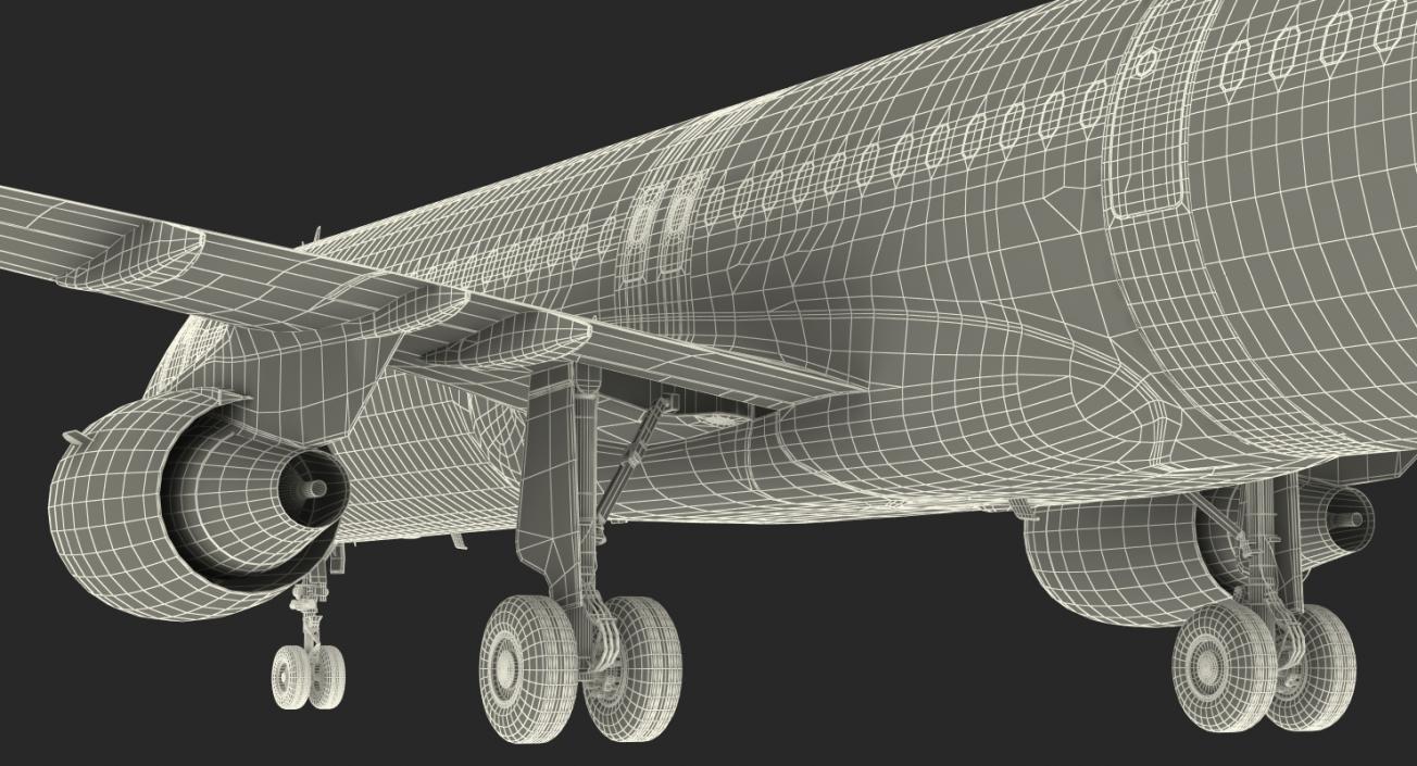 3D Airbus A321neo Simple Interior Generic model