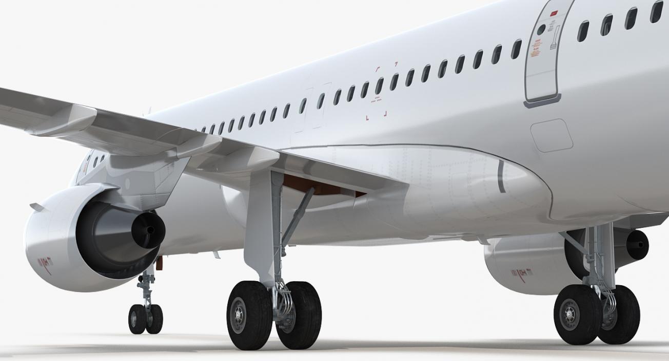 3D Airbus A321neo Simple Interior Generic model