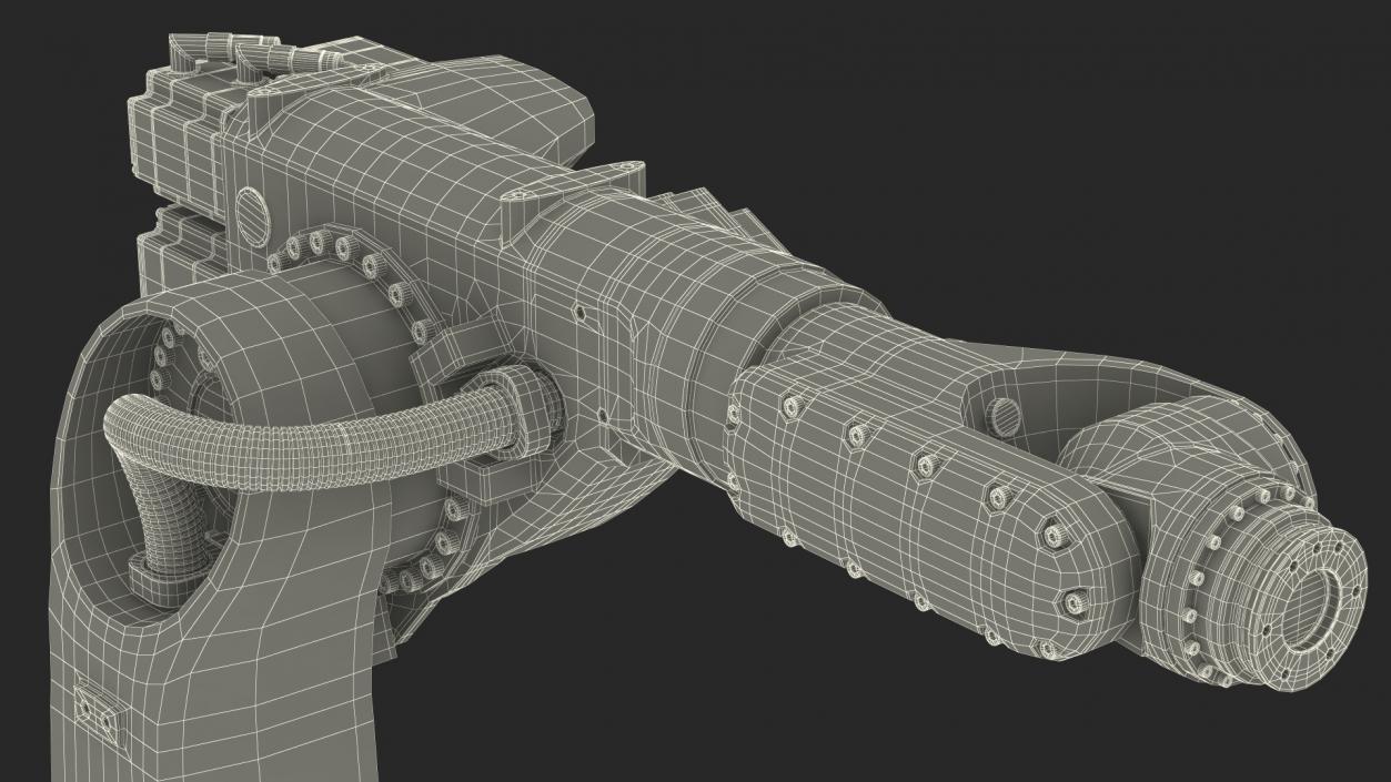 3D KUKA KR 60-3 Industrial Robot Arm model