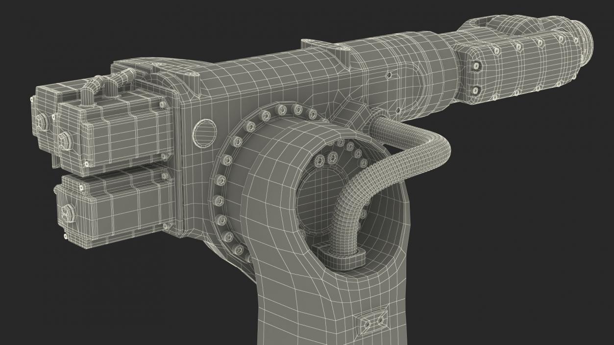 3D KUKA KR 60-3 Industrial Robot Arm model