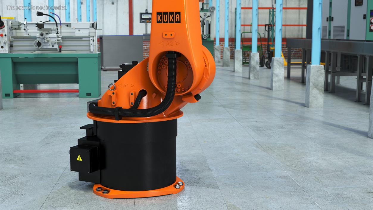 3D KUKA KR 60-3 Industrial Robot Arm model