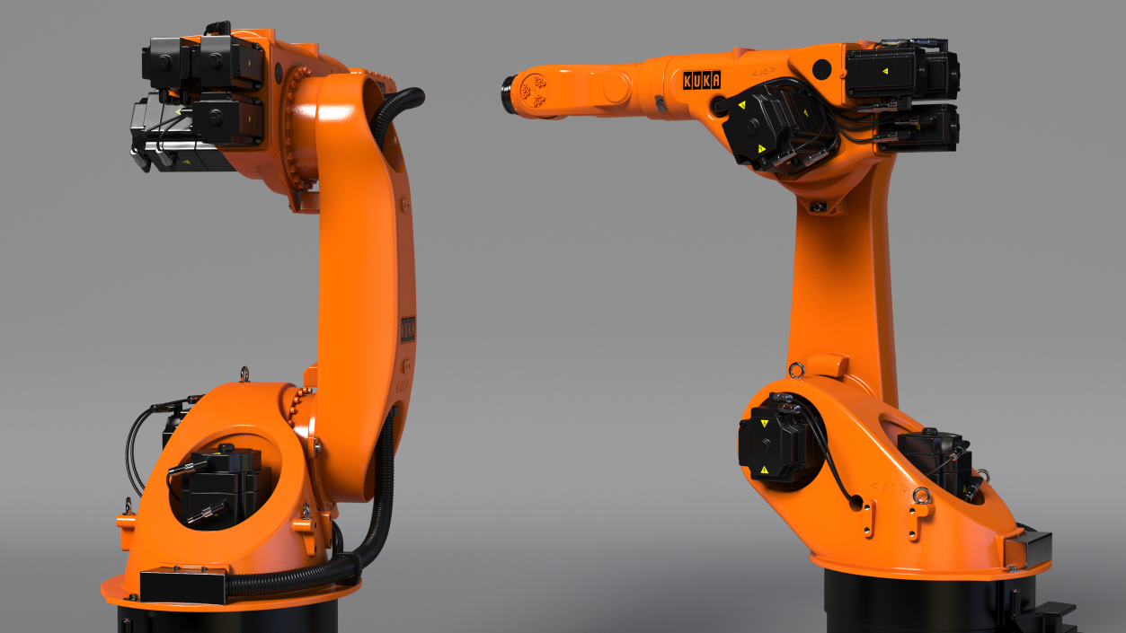 3D KUKA KR 60-3 Industrial Robot Arm model