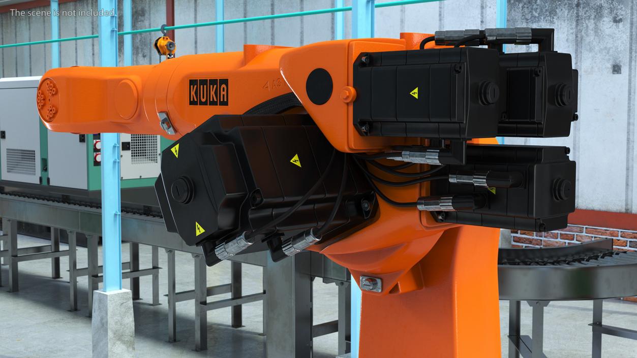 3D KUKA KR 60-3 Industrial Robot Arm model