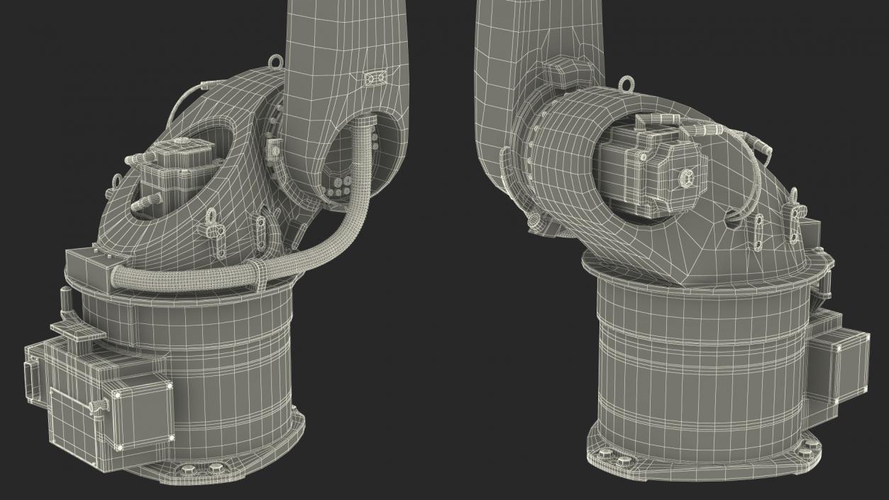 3D KUKA KR 60-3 Industrial Robot Arm model