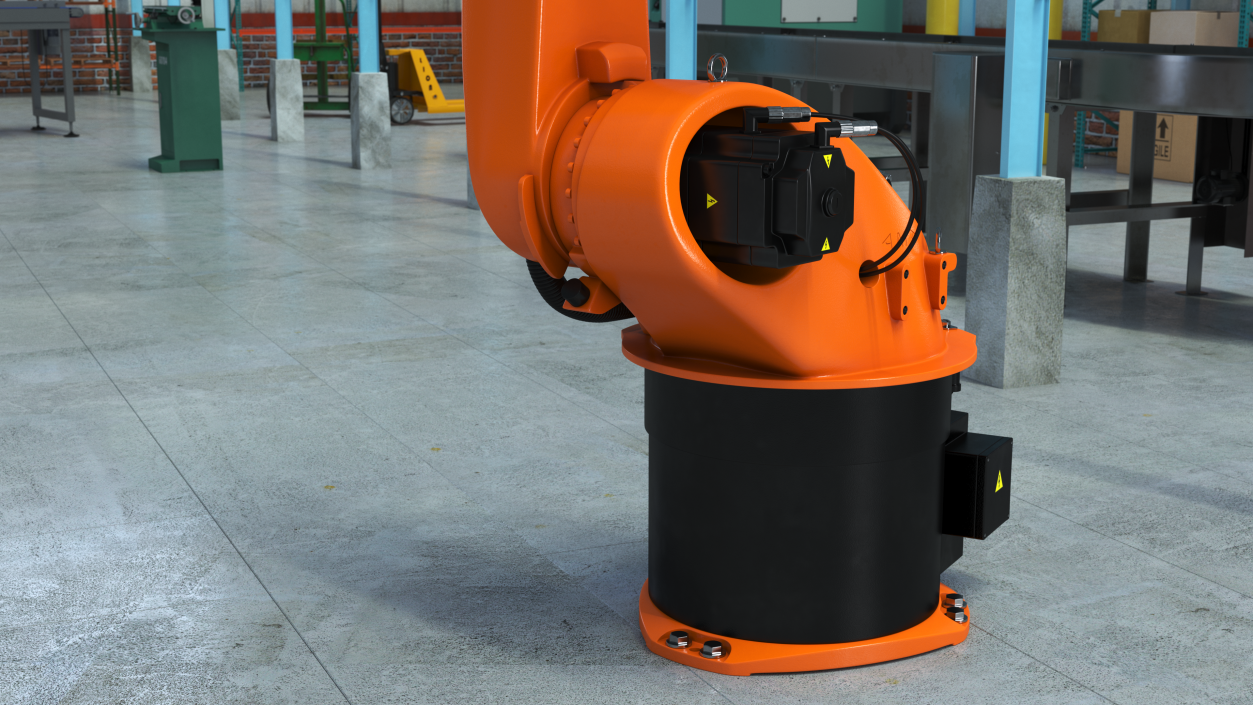 3D KUKA KR 60-3 Industrial Robot Arm model