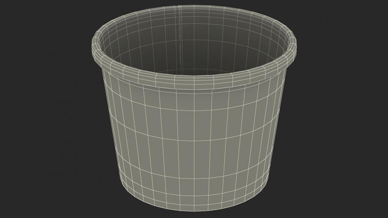 3D model Ice Cream Paper Cup Empty