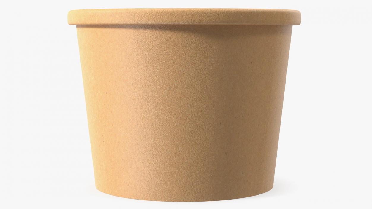 3D model Ice Cream Paper Cup Empty