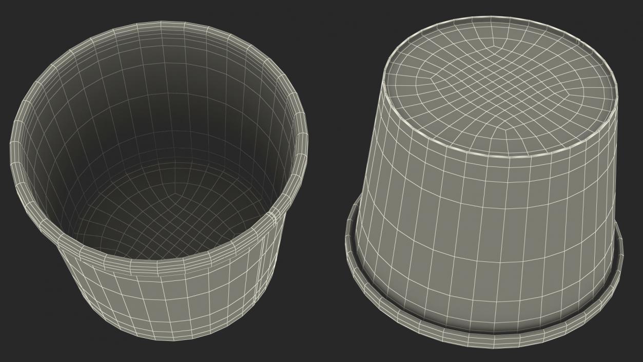 3D model Ice Cream Paper Cup Empty