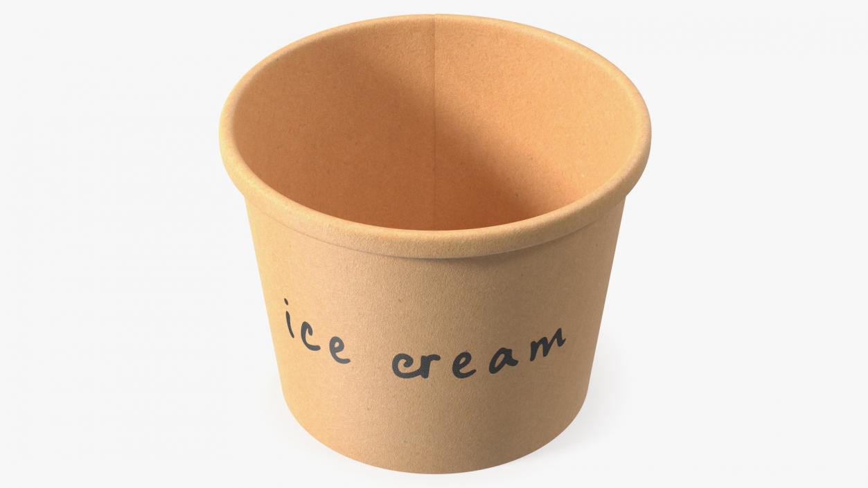 3D model Ice Cream Paper Cup Empty