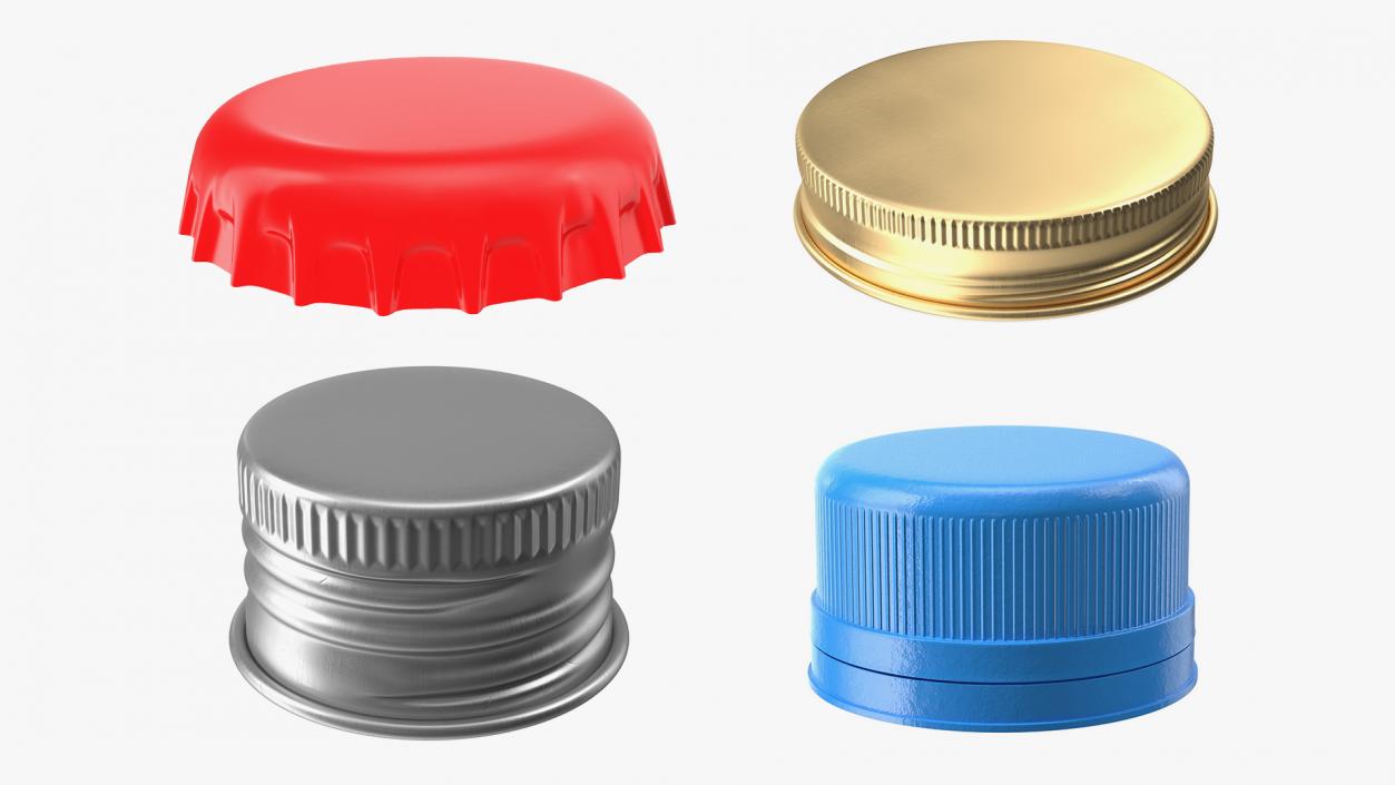 Bottle Caps Collection 4 3D model