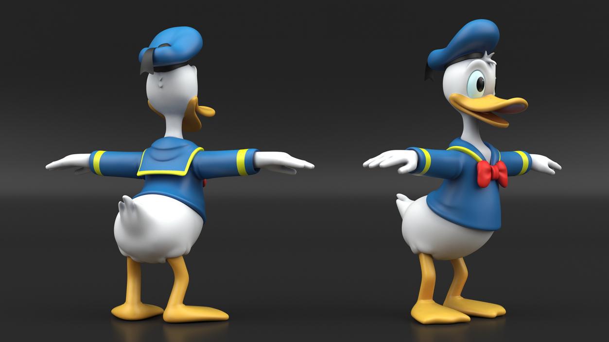 3D model Disney Character Donald Duck Rigged