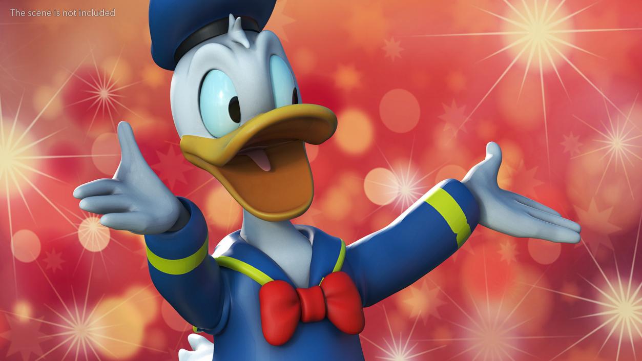 3D model Disney Character Donald Duck Rigged