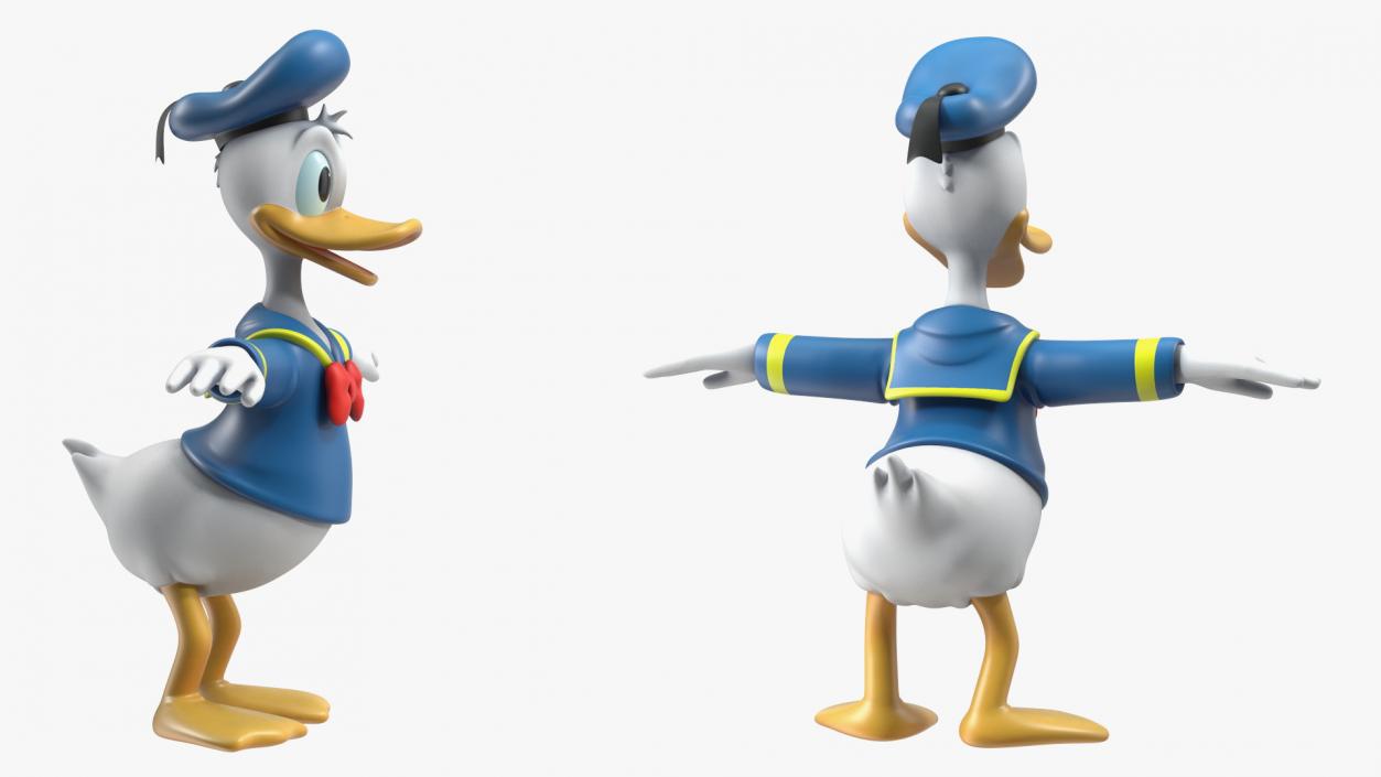 3D model Disney Character Donald Duck Rigged