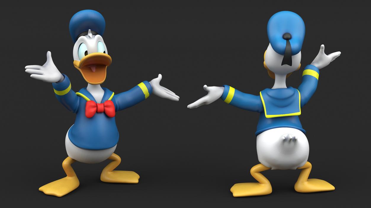 3D model Disney Character Donald Duck Rigged