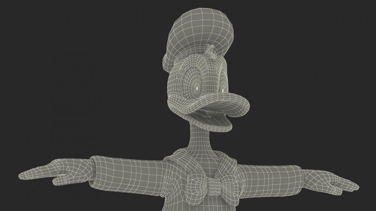 3D model Disney Character Donald Duck Rigged