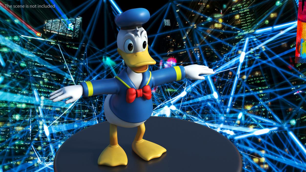 3D model Disney Character Donald Duck Rigged