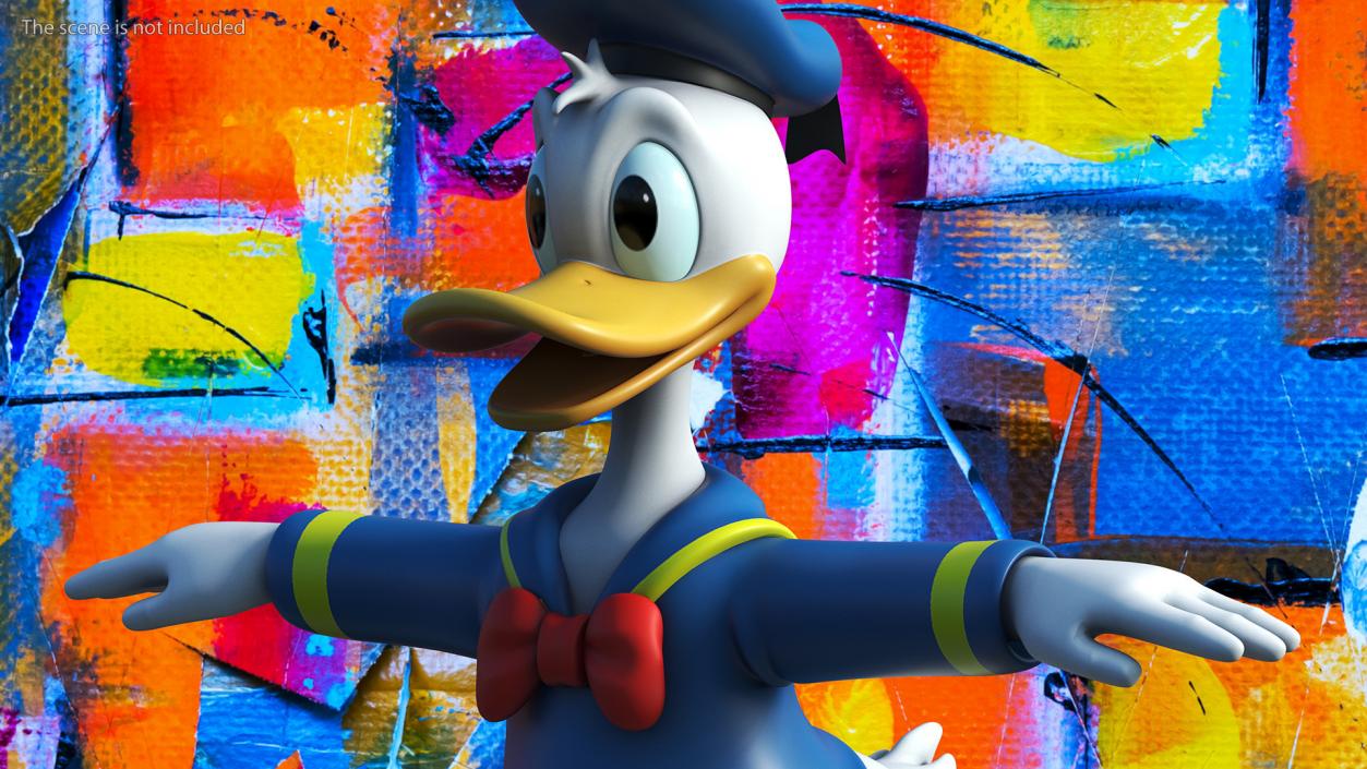 3D model Disney Character Donald Duck Rigged