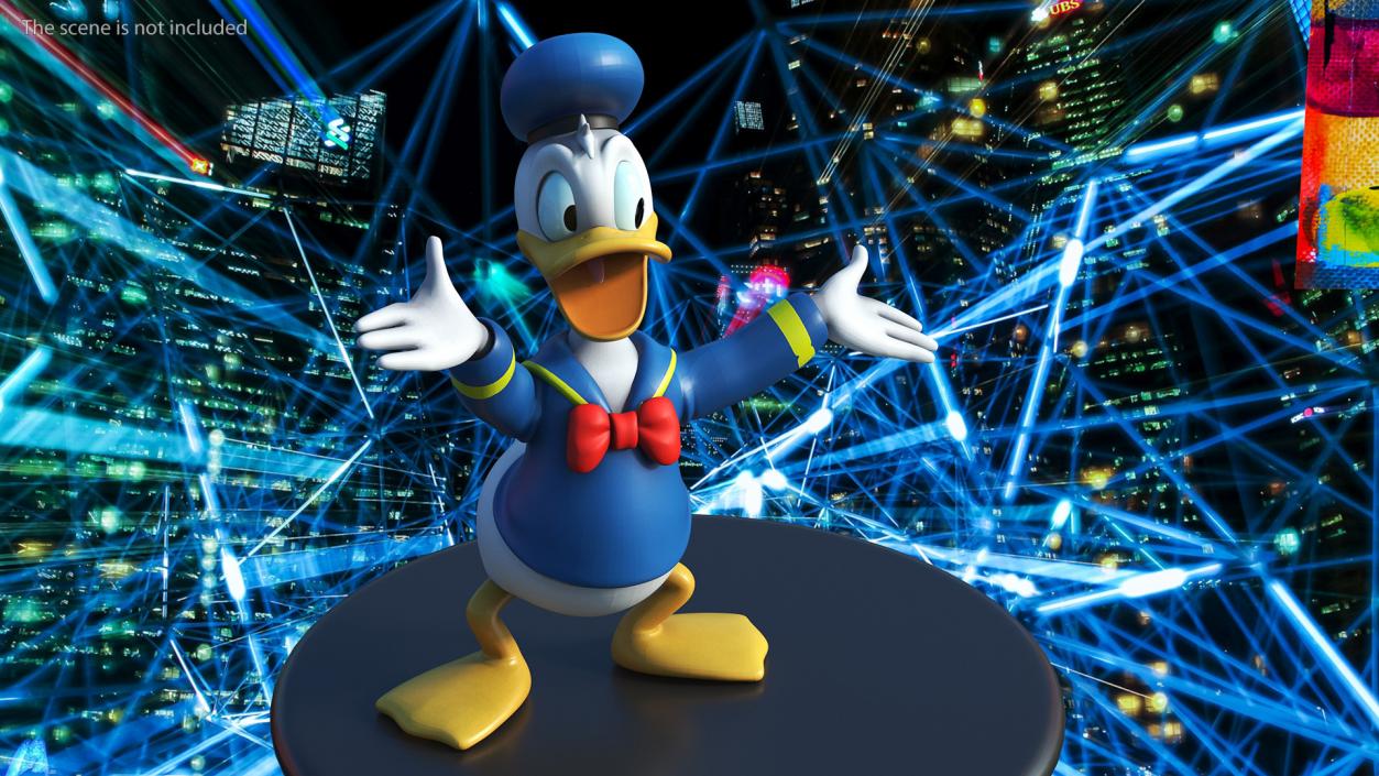 3D model Disney Character Donald Duck Rigged