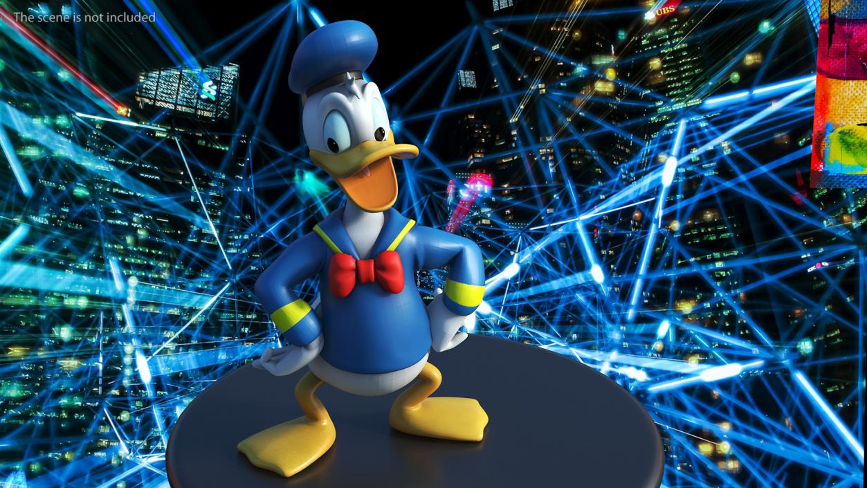 3D model Disney Character Donald Duck Rigged