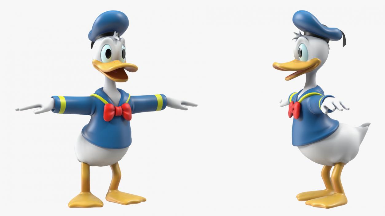 3D model Disney Character Donald Duck Rigged