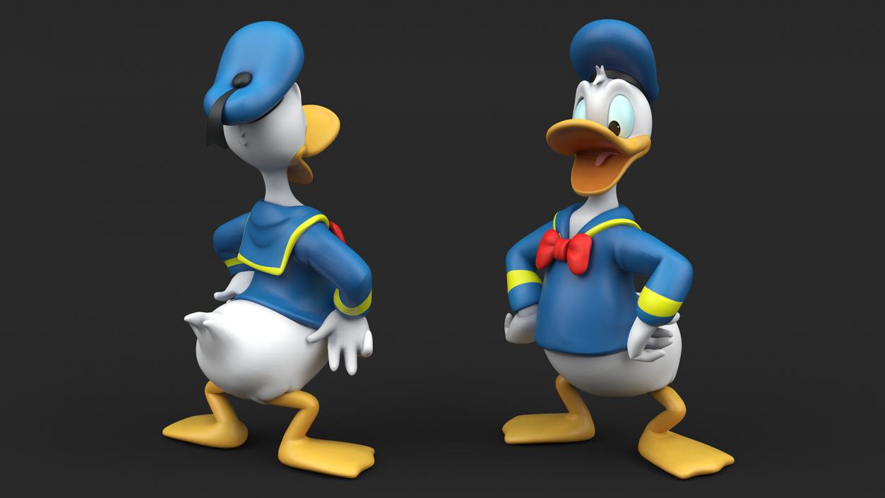 3D model Disney Character Donald Duck Rigged