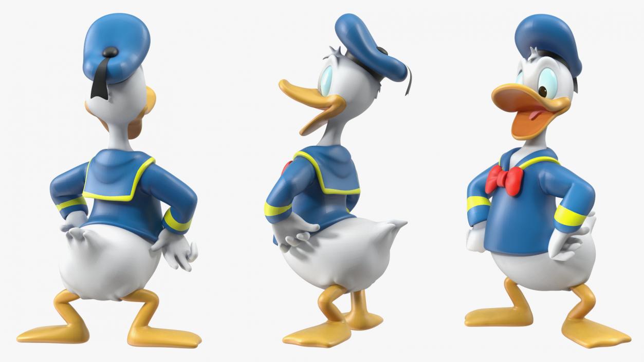 3D model Disney Character Donald Duck Rigged