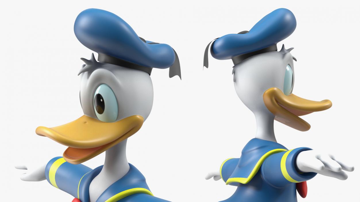 3D model Disney Character Donald Duck Rigged