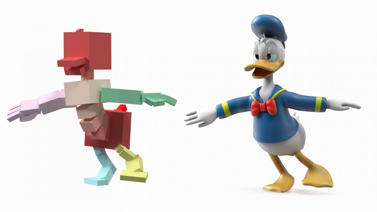 3D model Disney Character Donald Duck Rigged