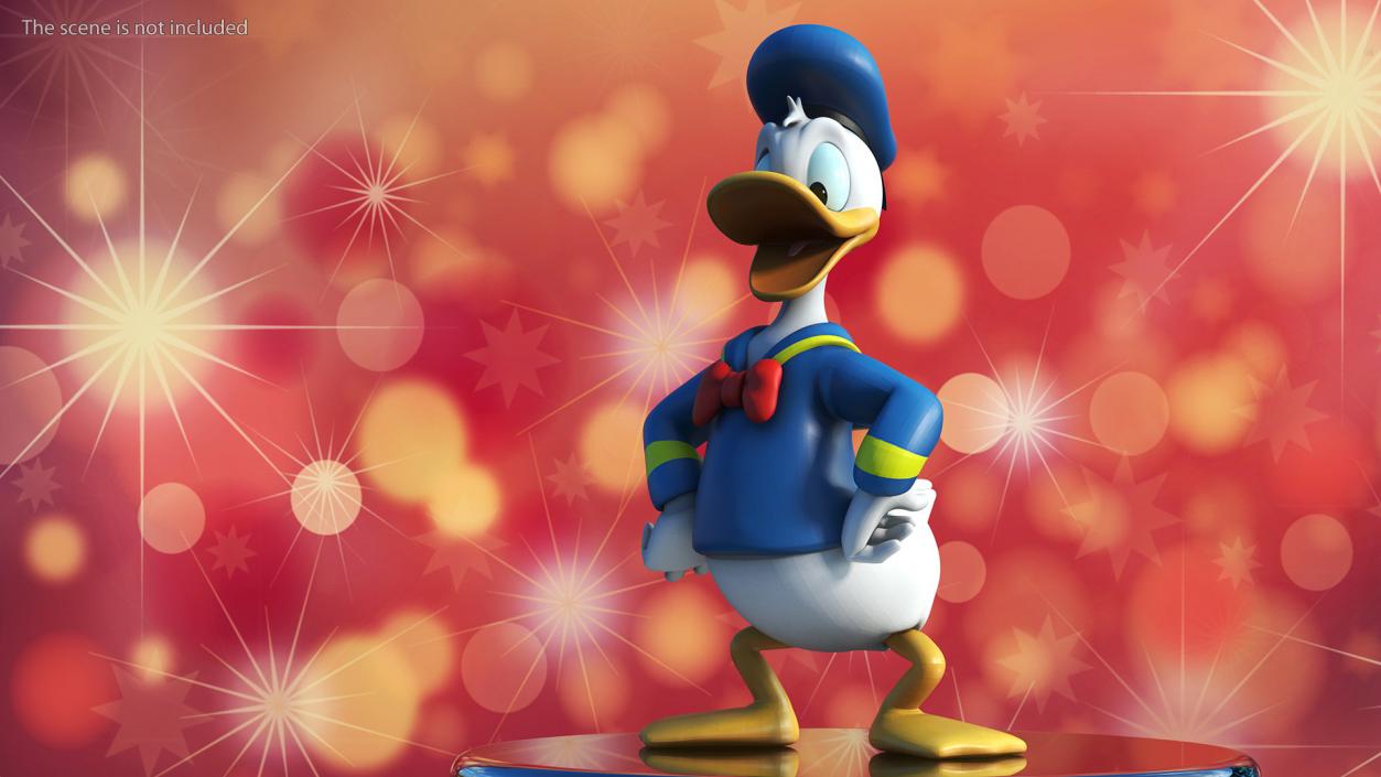 3D model Disney Character Donald Duck Rigged