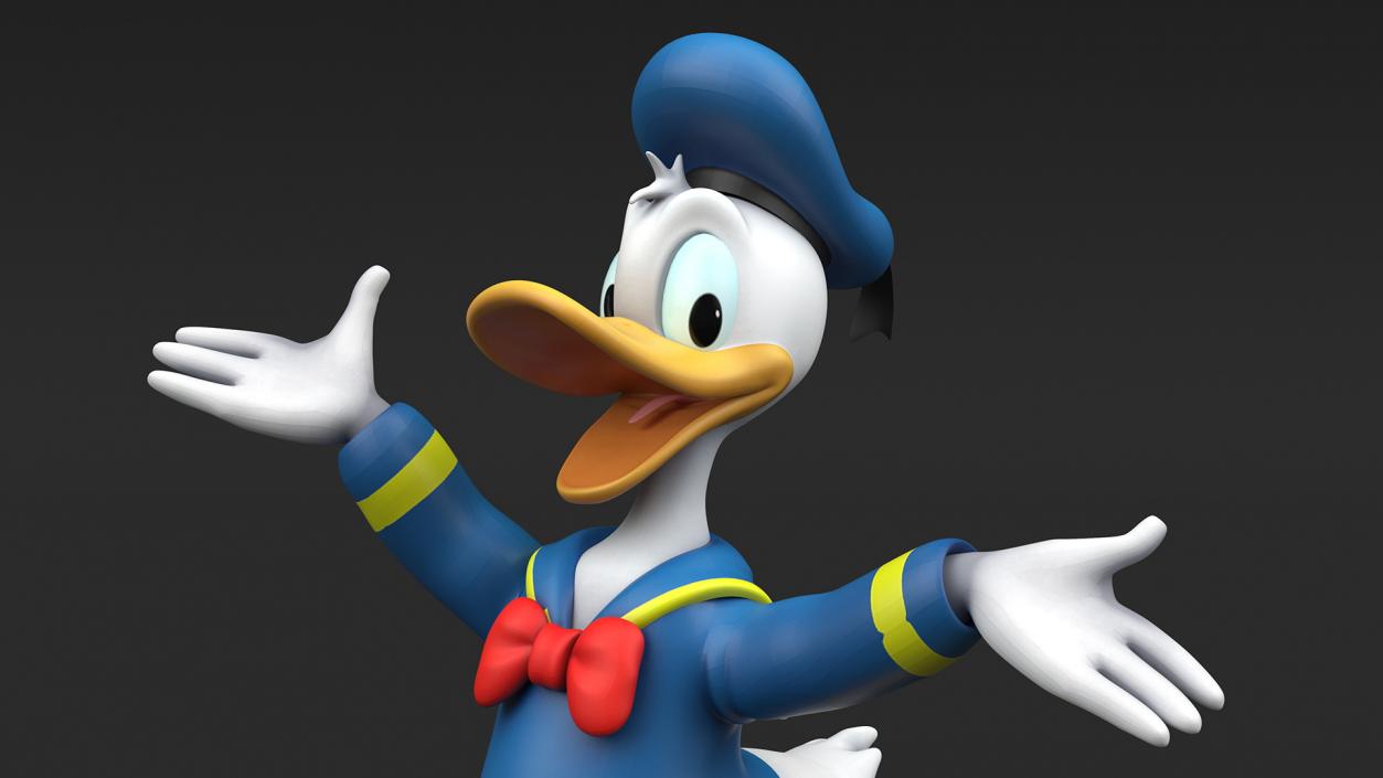 3D model Disney Character Donald Duck Rigged