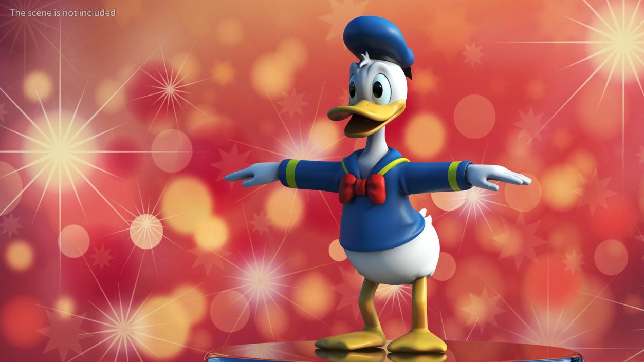 3D model Disney Character Donald Duck Rigged