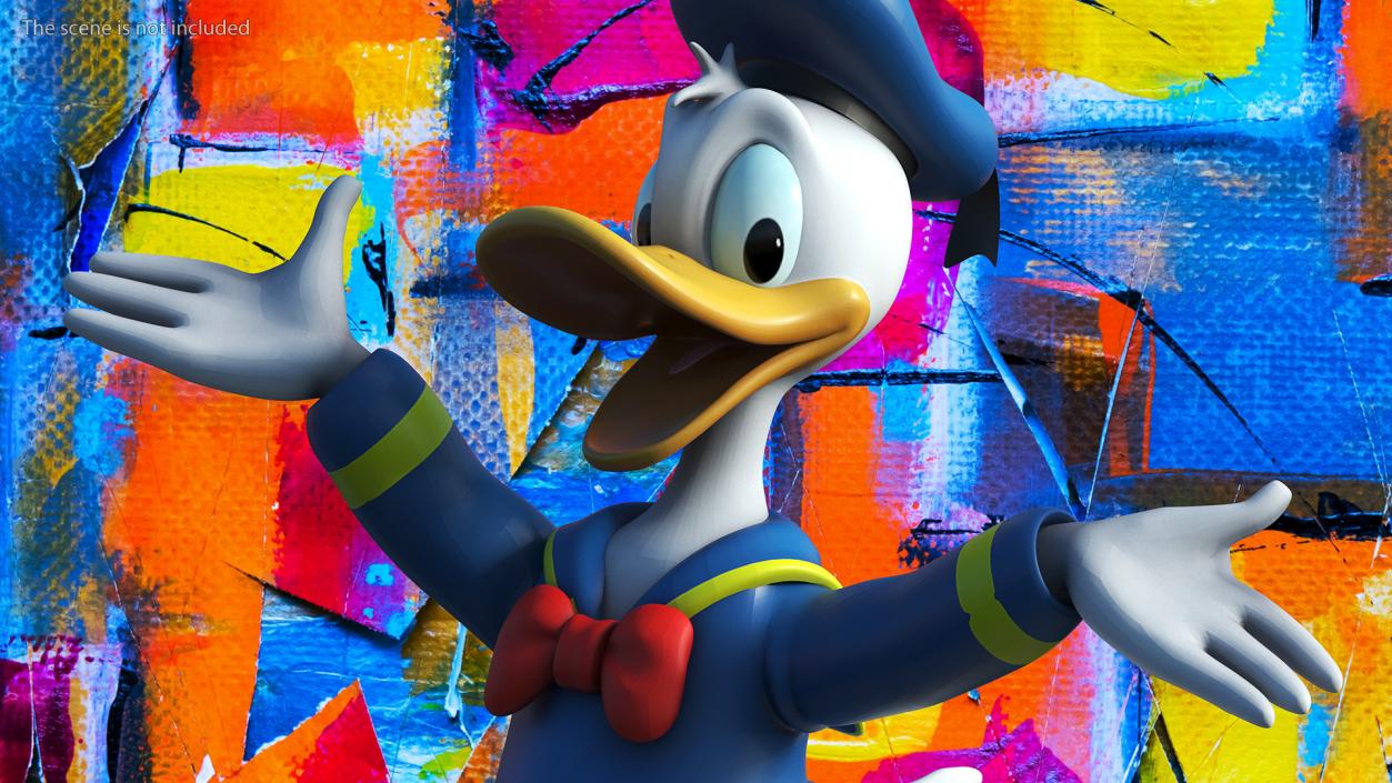 3D model Disney Character Donald Duck Rigged