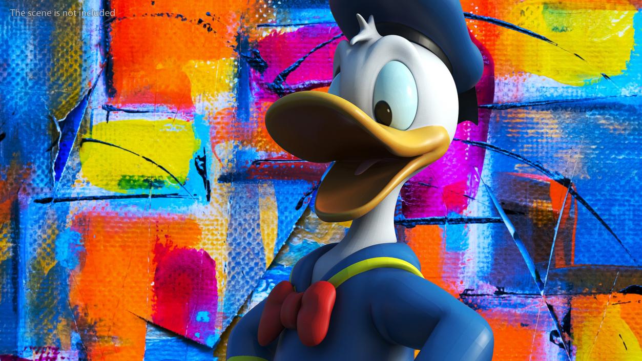 3D model Disney Character Donald Duck Rigged