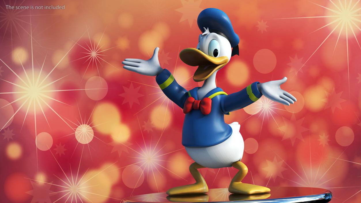 3D model Disney Character Donald Duck Rigged