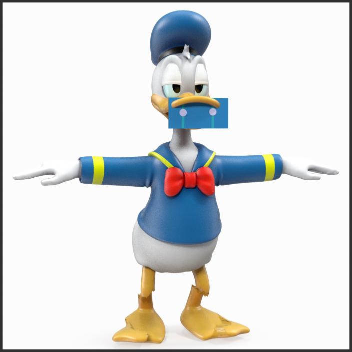 3D model Disney Character Donald Duck Rigged