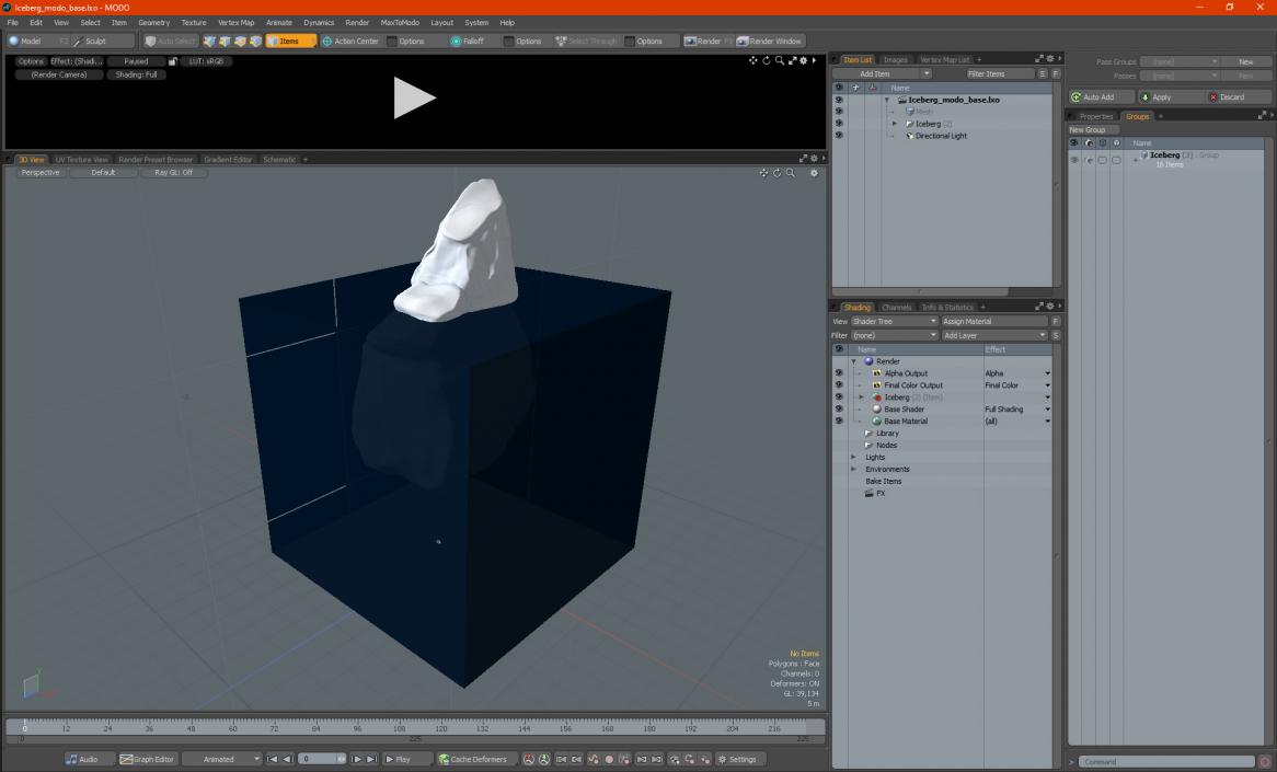 Iceberg 3D model