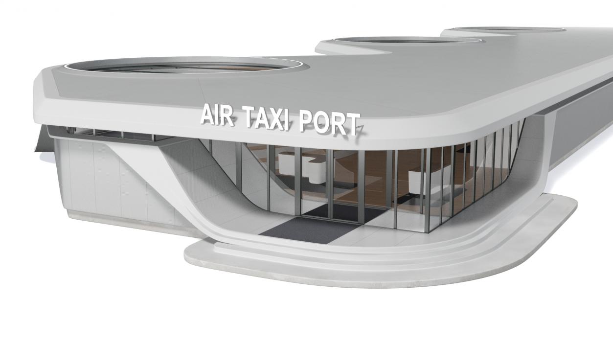 3D model Air Taxi Ports Collection