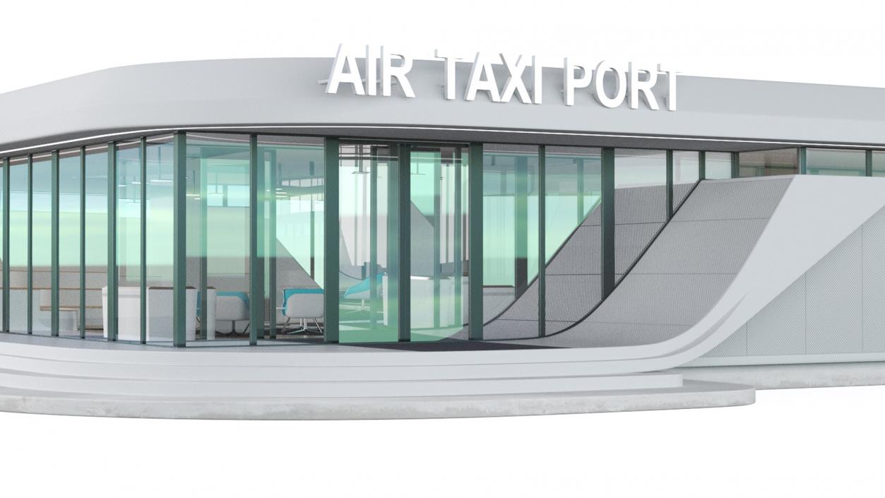 3D model Air Taxi Ports Collection