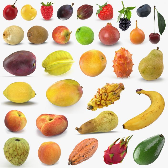 Fruits 3D Models Collection 6 3D model